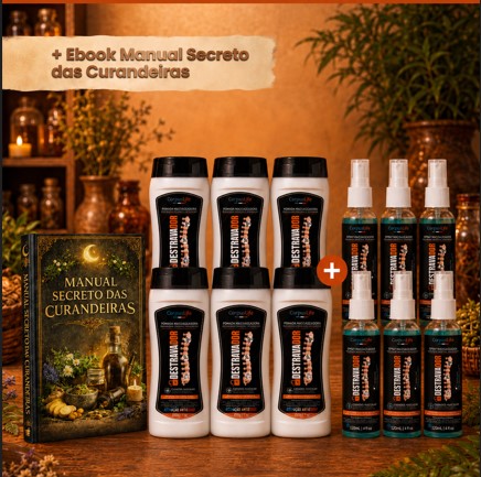Kit PROTOCOLO COMPLETO — Pomada e Spray Destravador para massagem e relaxamento corporal
